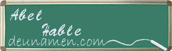 Abel Hable Visitenkarte